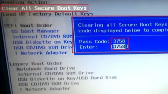 windows boot manager missing from bios