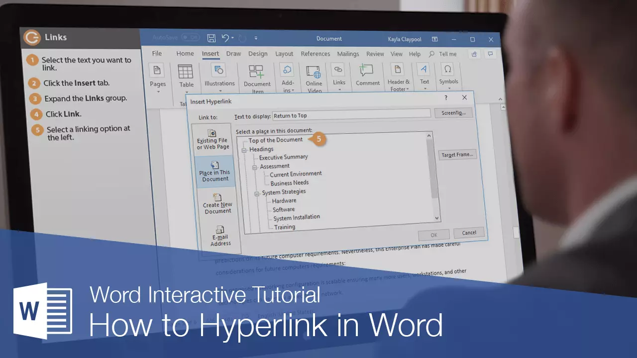 How To Hyperlink In Word How To Create A Hyperlink In Word Document 